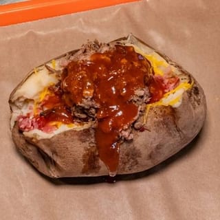 BBQ Baked Potato with Meat